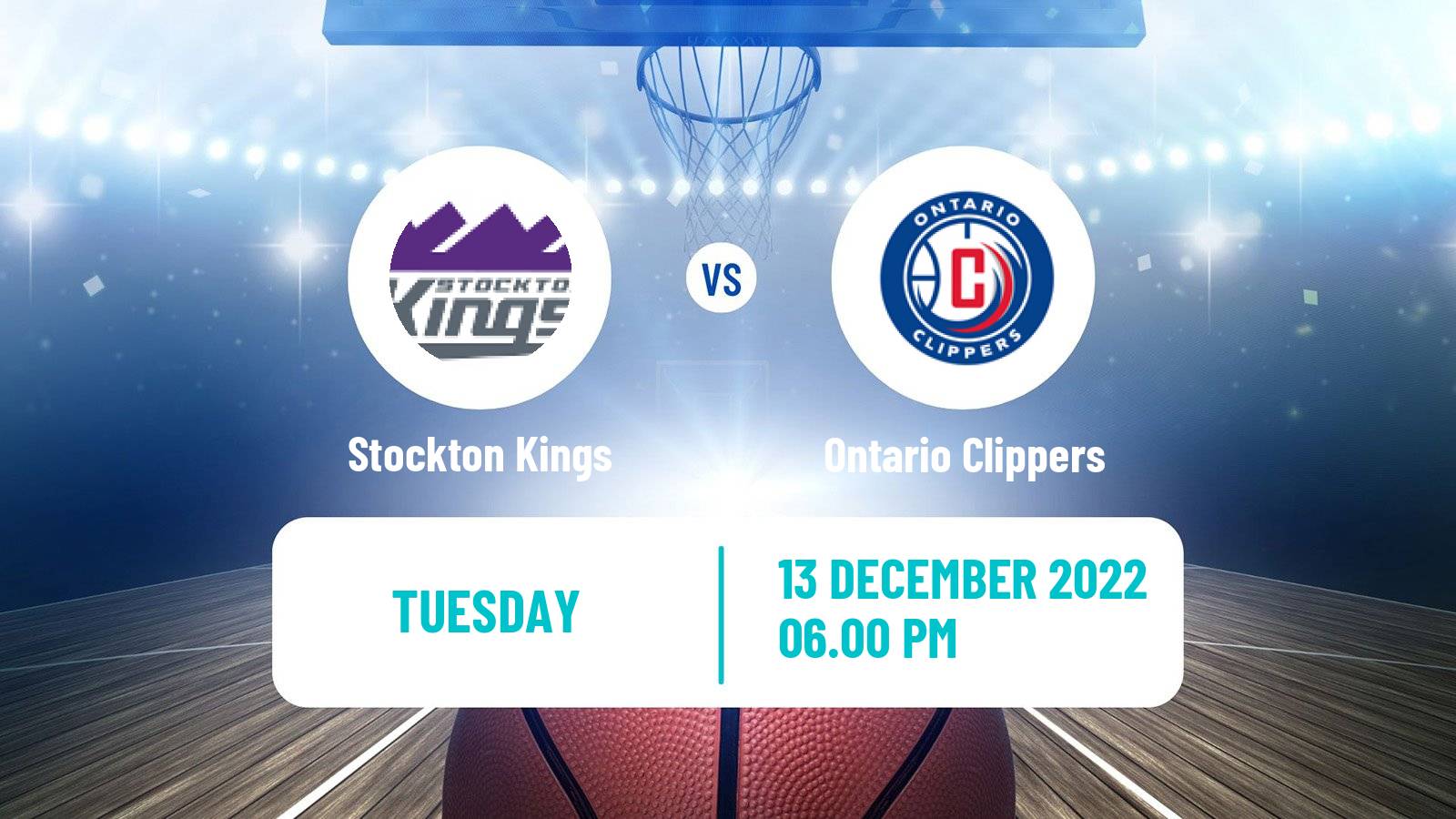 Basketball NBA G-League Stockton Kings - Ontario Clippers