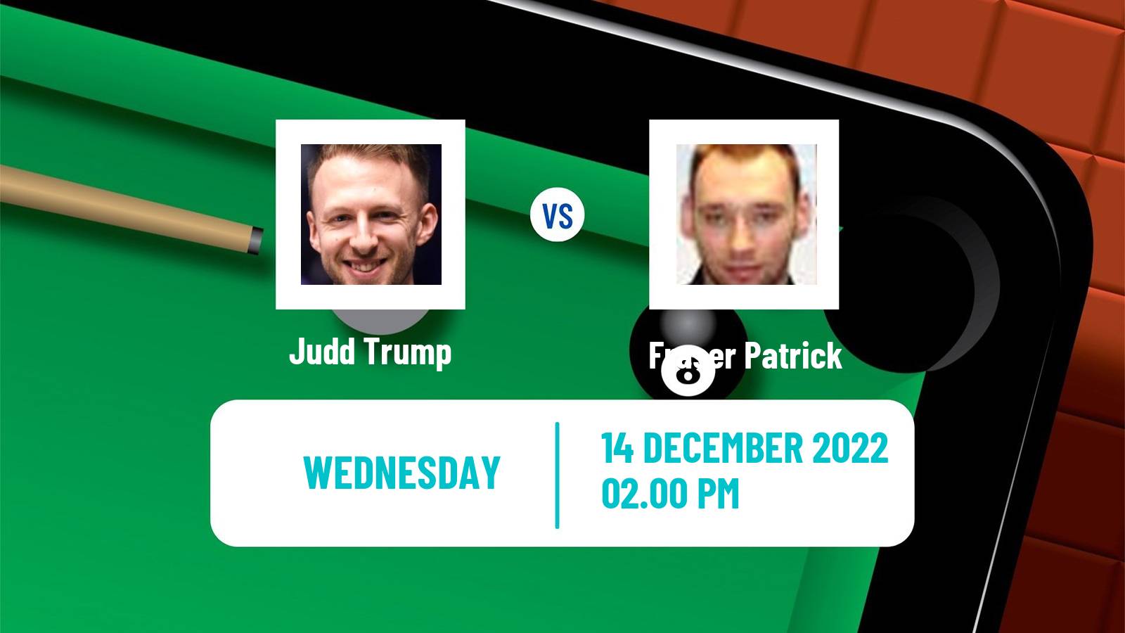 Snooker Snooker Judd Trump - Fraser Patrick