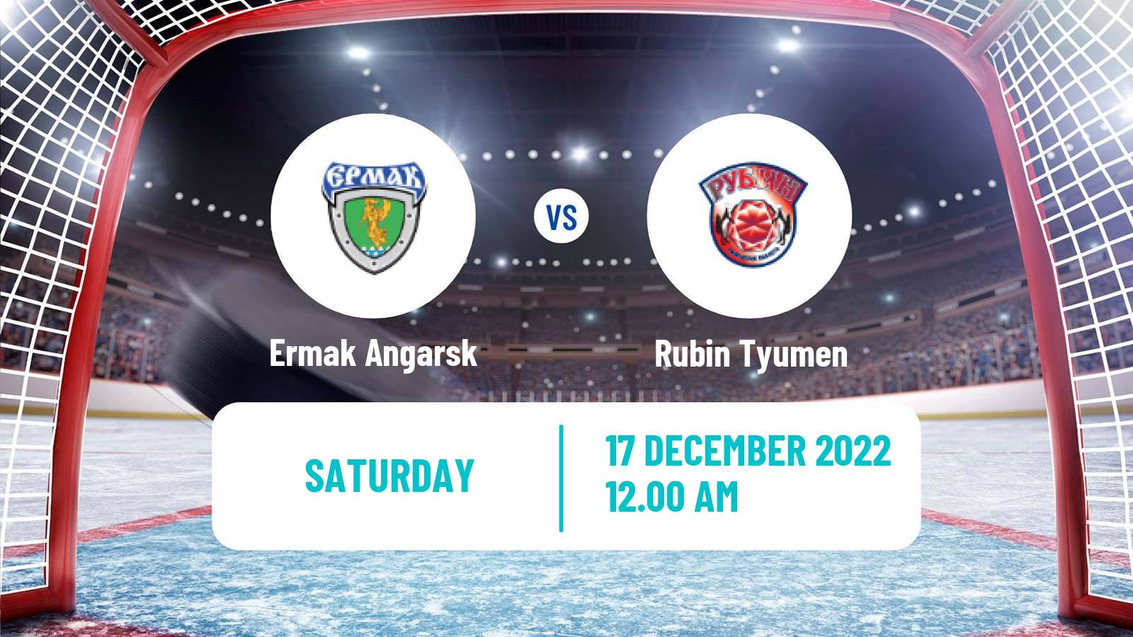 Hockey VHL Ermak Angarsk - Rubin Tyumen