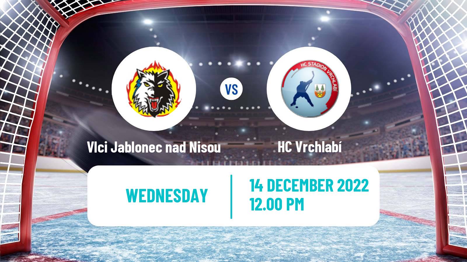 Hockey Czech 2 Liga Hockey West Vlci Jablonec nad Nisou - Vrchlabí