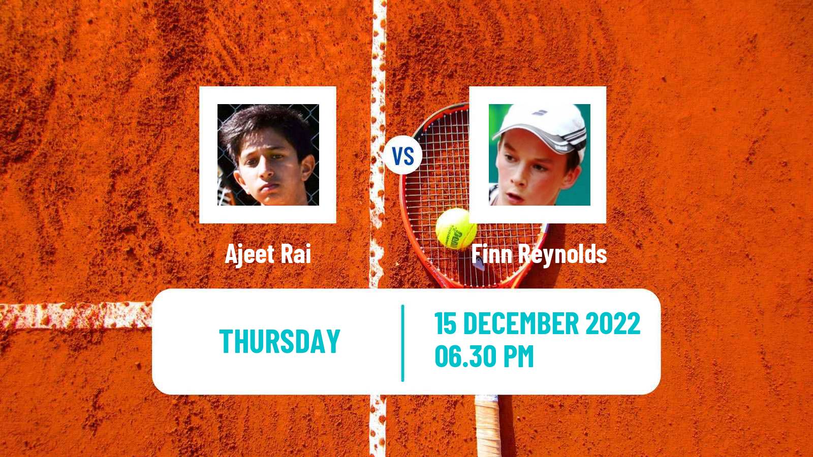 Tennis ITF Tournaments Ajeet Rai - Finn Reynolds