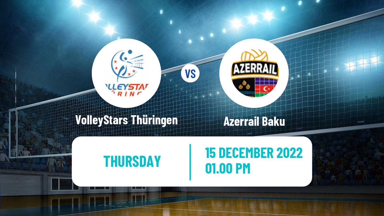 Volleyball CEV Challenge Cup Women VolleyStars Thüringen - Azerrail Baku