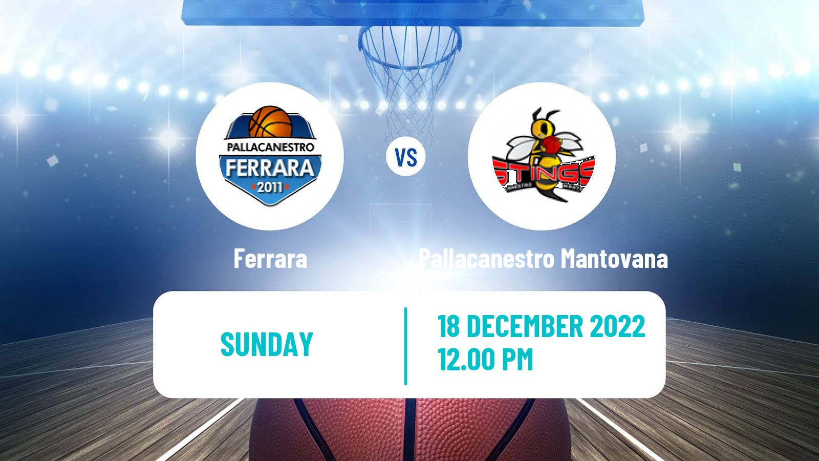 Basketball Italian Serie A2 Basketball Ferrara - Pallacanestro Mantovana
