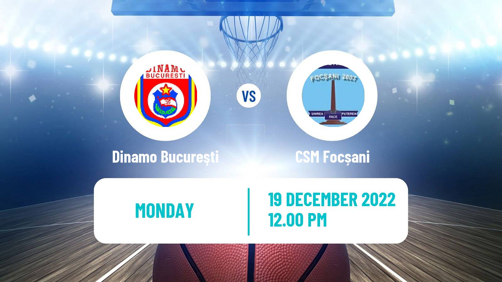 Basketball Romanian Divizia A Basketball Dinamo Bucureşti - CSM Focșani