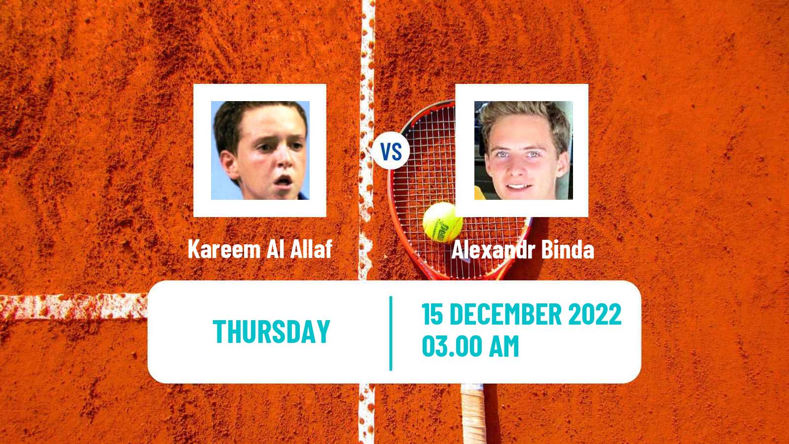 Tennis ITF Tournaments Kareem Al Allaf - Alexandr Binda