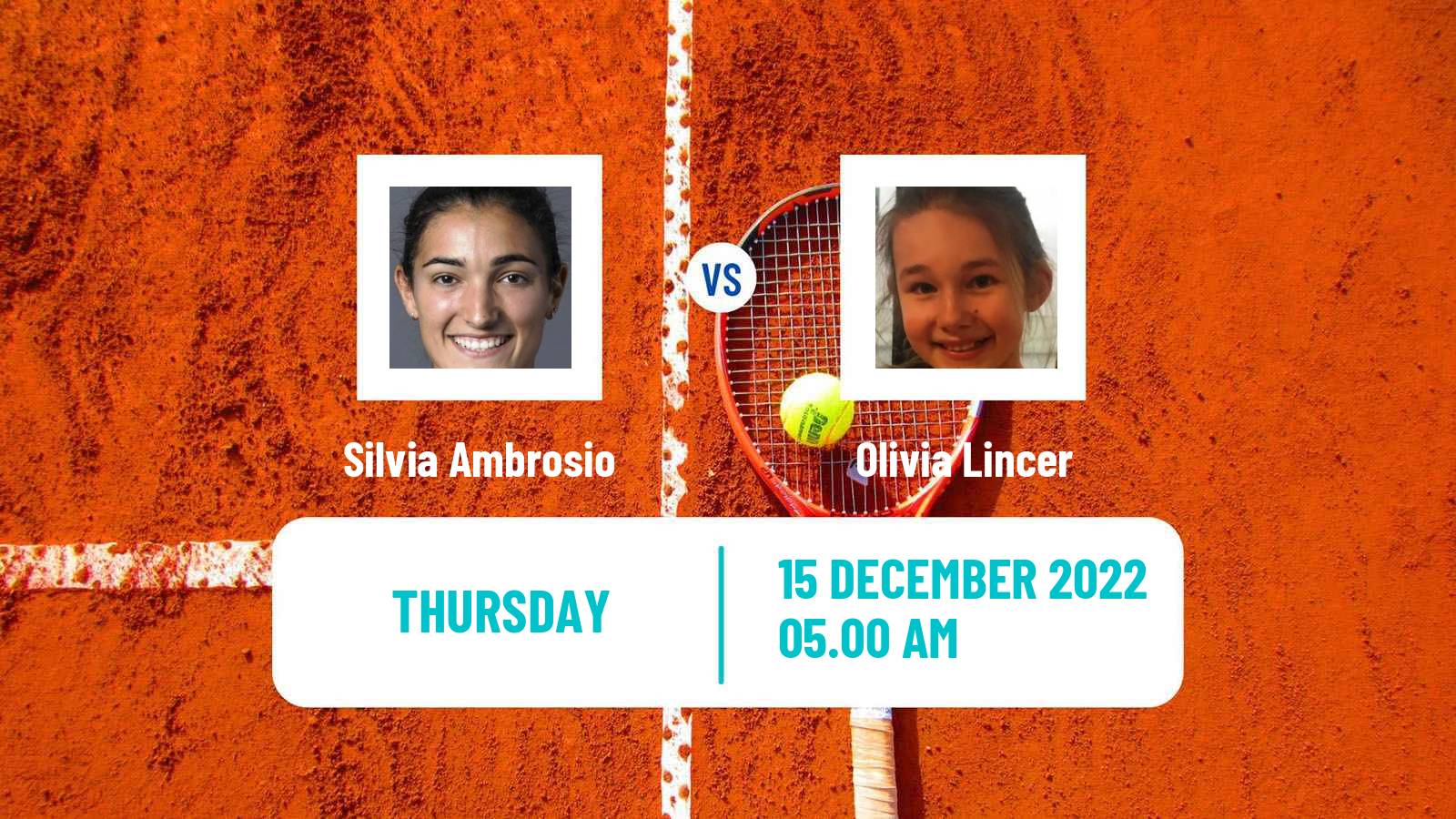 Tennis ITF Tournaments Silvia Ambrosio - Olivia Lincer
