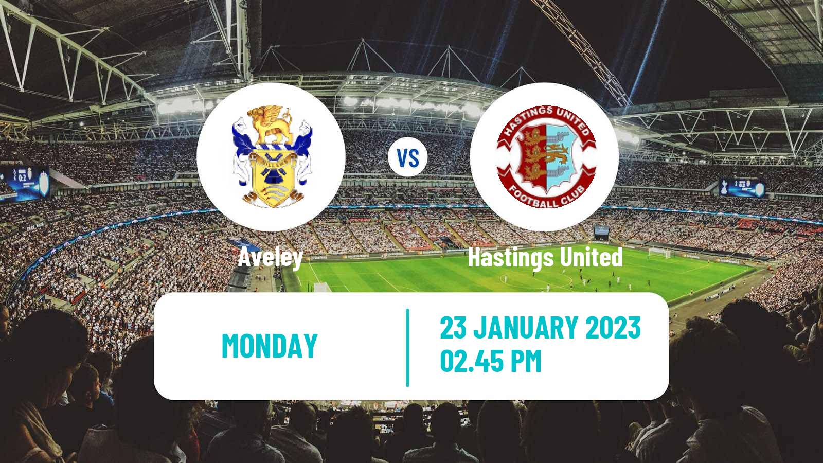 Soccer English Isthmian League Premier Division Aveley - Hastings United