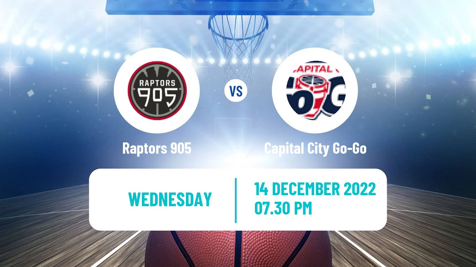 Basketball NBA G-League Raptors 905 - Capital City Go-Go