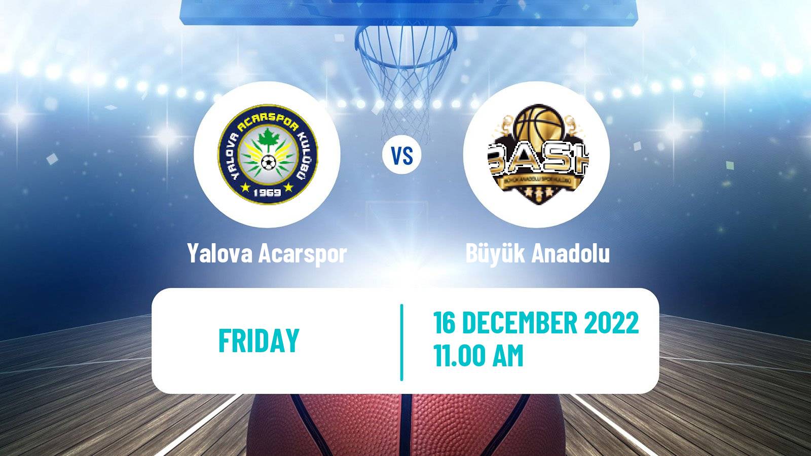 Basketball Turkish TB2L Yalova Acarspor - Büyük Anadolu