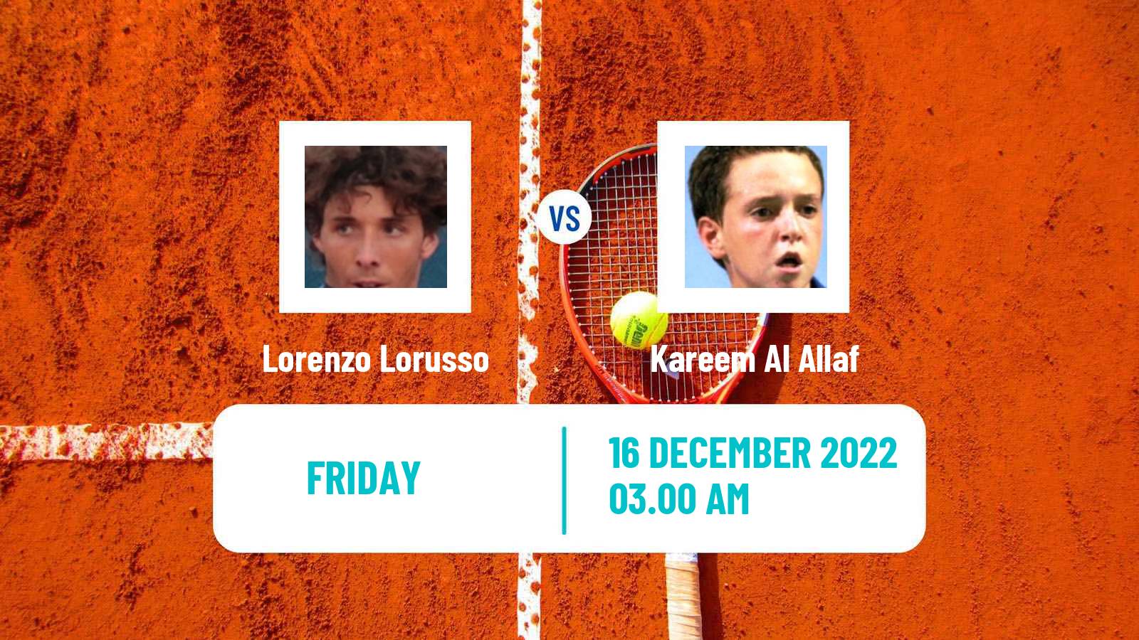 Tennis ITF Tournaments Lorenzo Lorusso - Kareem Al Allaf