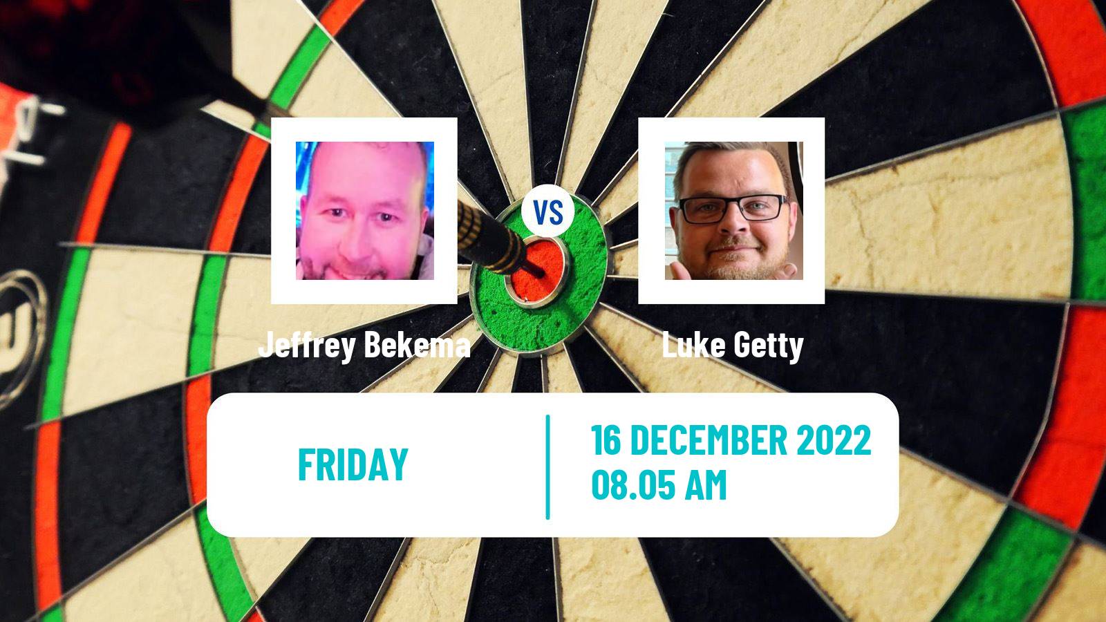 Darts Darts Jeffrey Bekema - Luke Getty