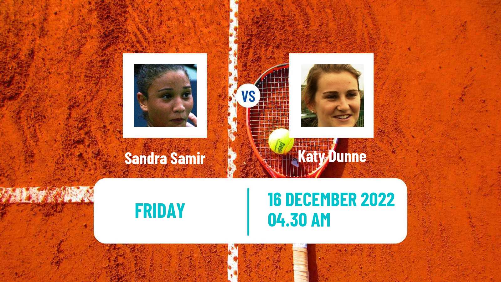 Tennis ITF Tournaments Sandra Samir - Katy Dunne