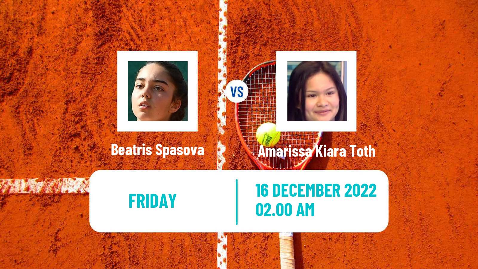 Tennis ITF Tournaments Beatris Spasova - Amarissa Kiara Toth