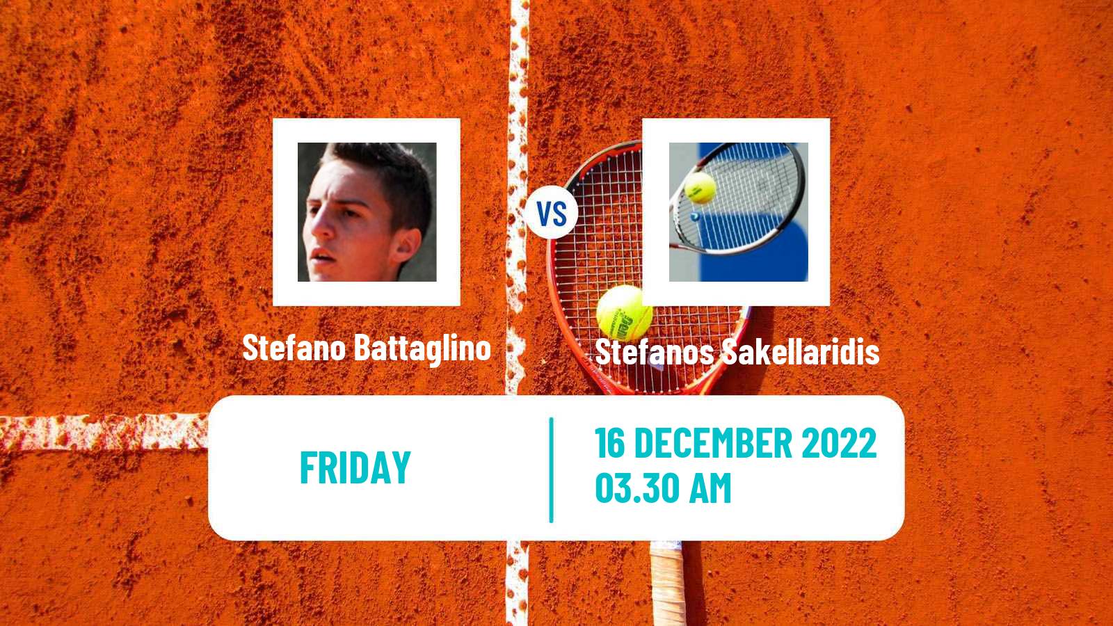 Tennis ITF Tournaments Stefano Battaglino - Stefanos Sakellaridis