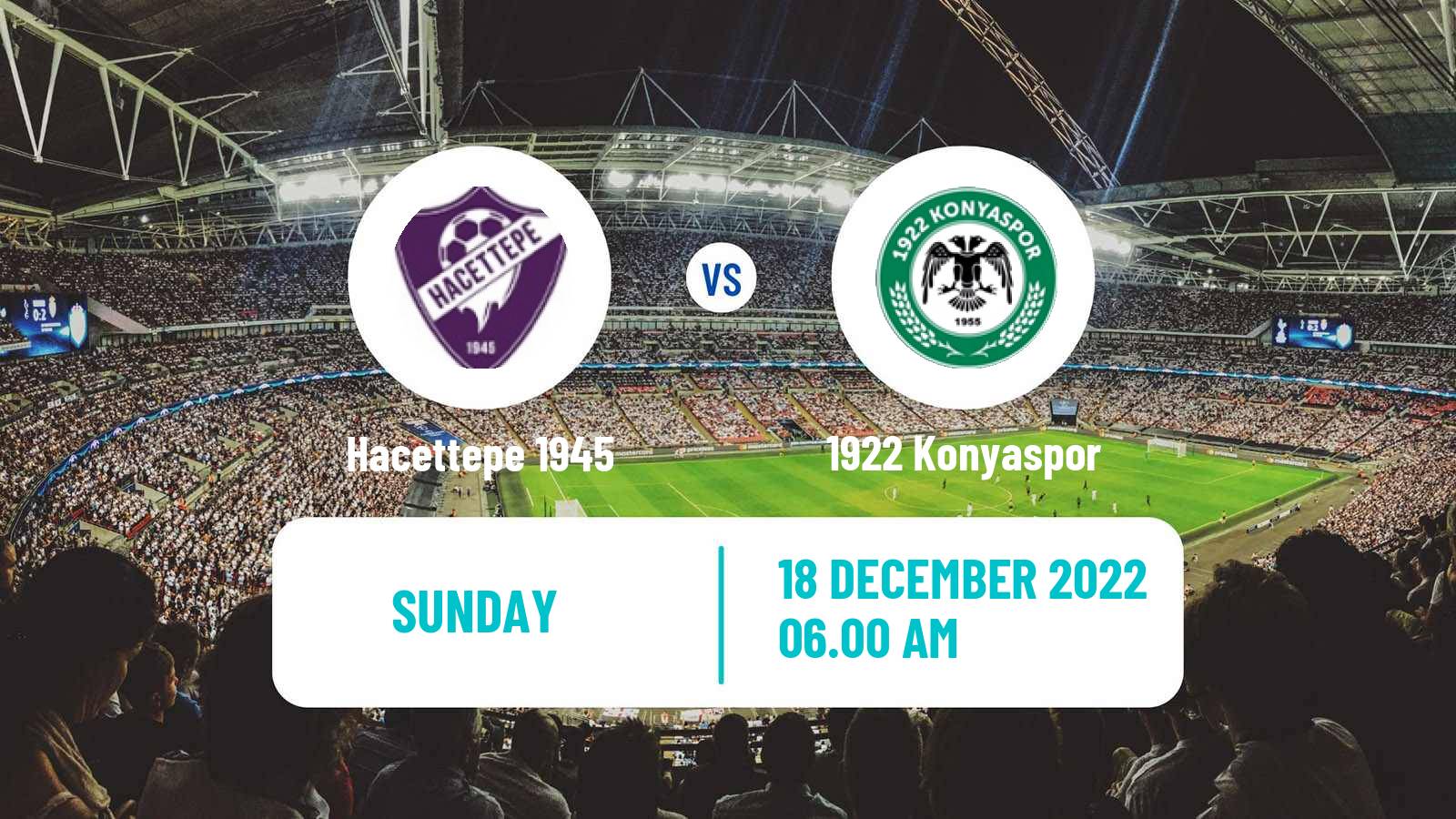 Soccer Turkish 3 Lig Group 1 Hacettepe 1945 - 1922 Konyaspor
