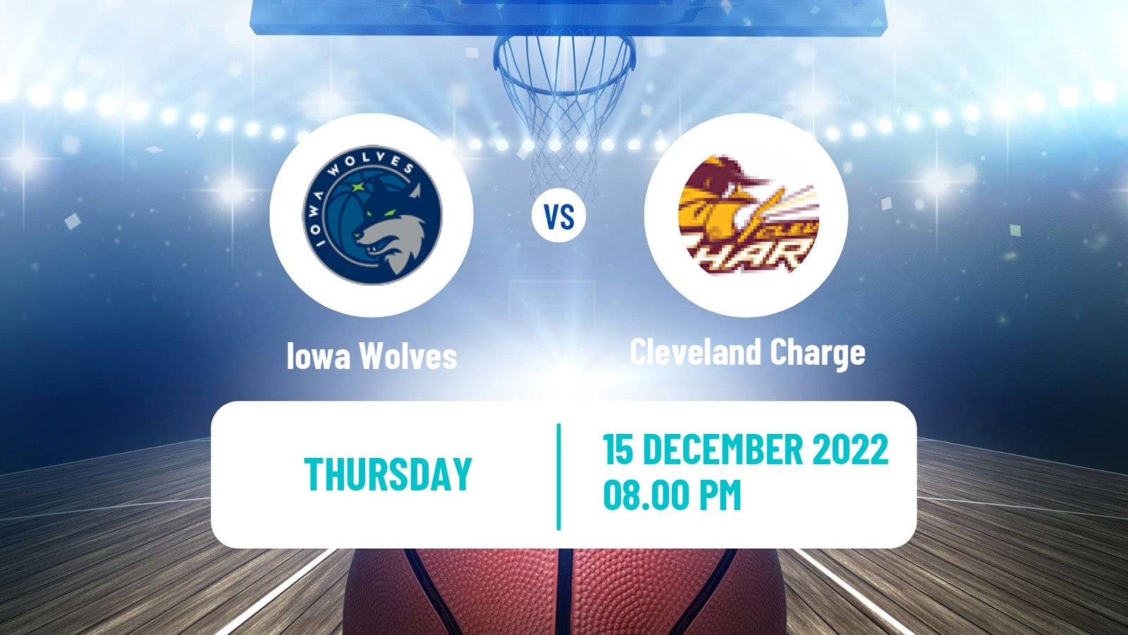 Basketball NBA G-League Iowa Wolves - Cleveland Charge