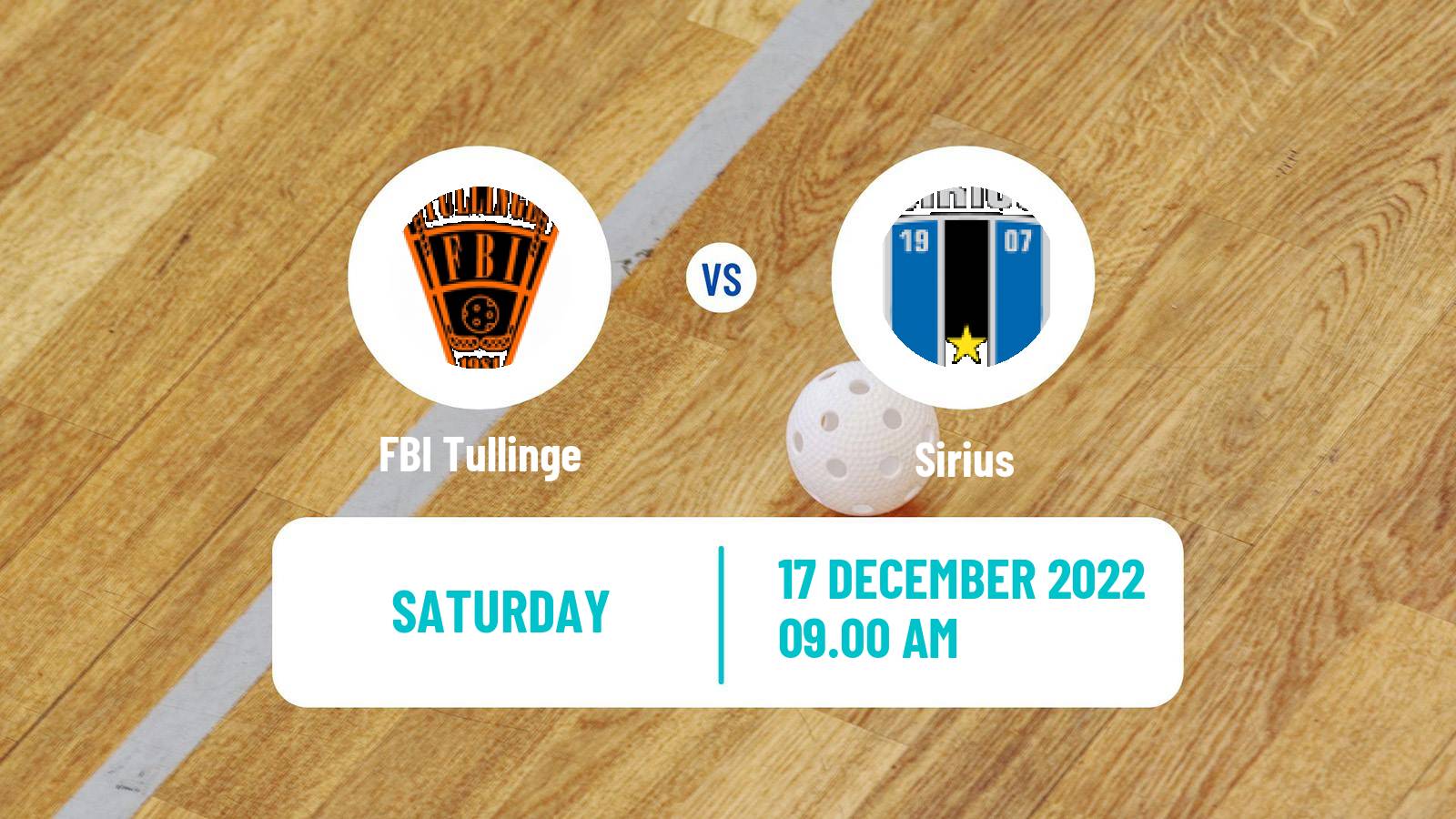 Floorball Swedish Allsvenskan Norra Floorball Tullinge - Sirius