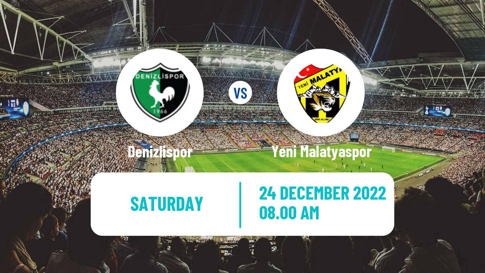 Soccer Turkish First League Denizlispor - Yeni Malatyaspor