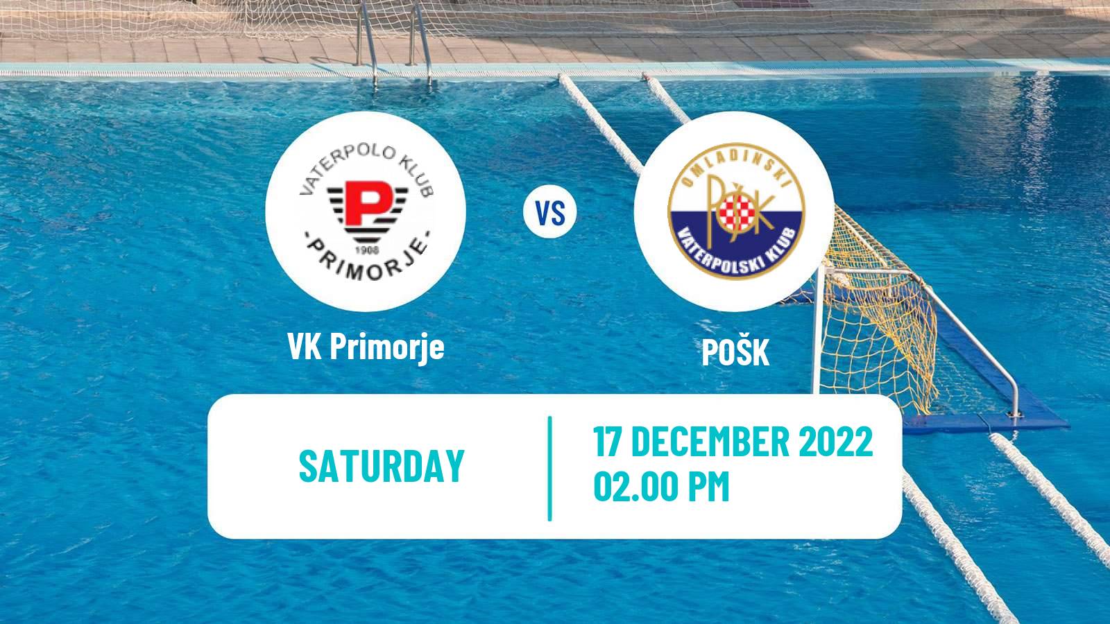 Water polo Croatian Water Polo Prva Liga Primorje - POŠK
