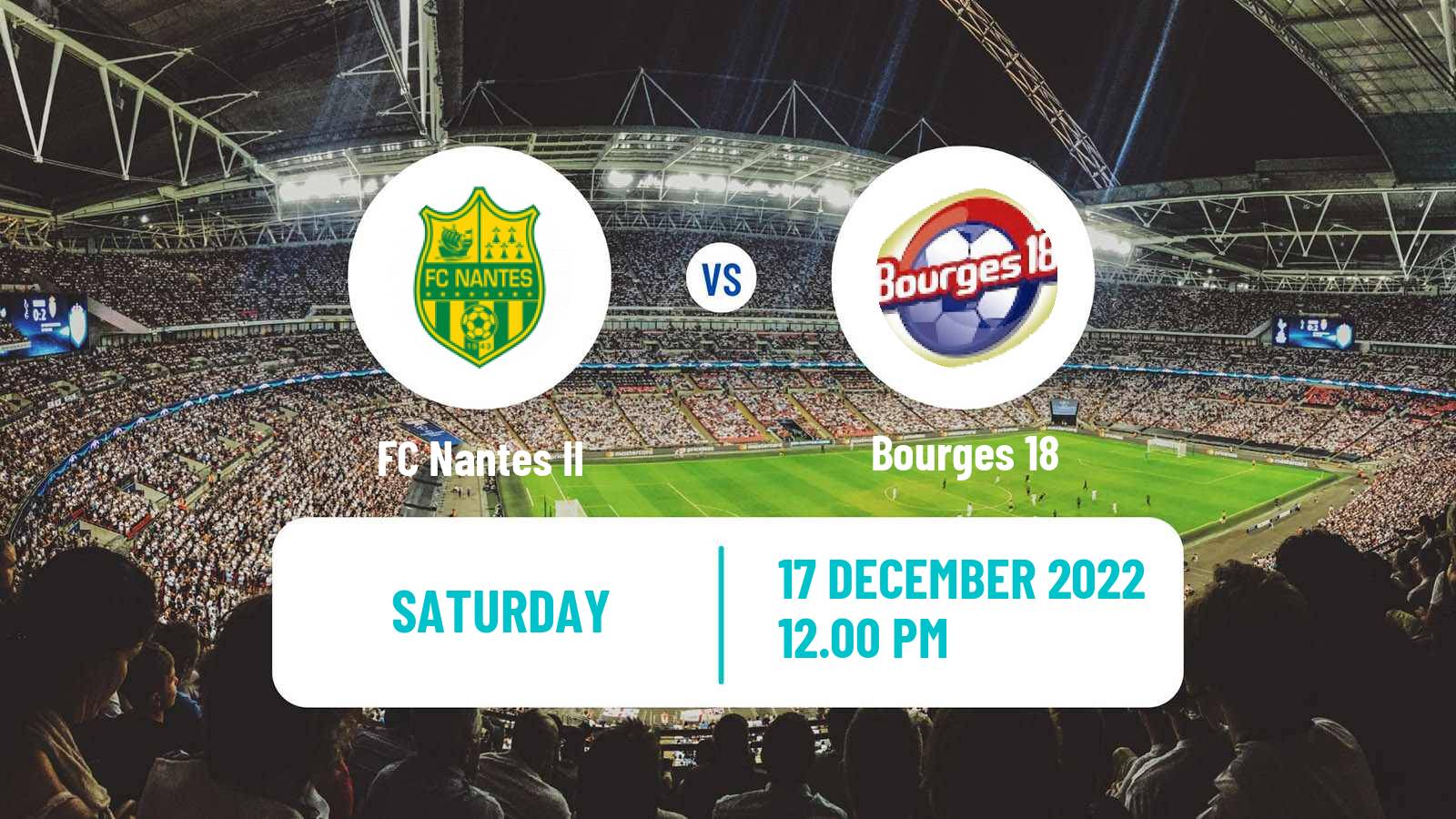 Soccer French National 2 - Group D Nantes II - Bourges 18