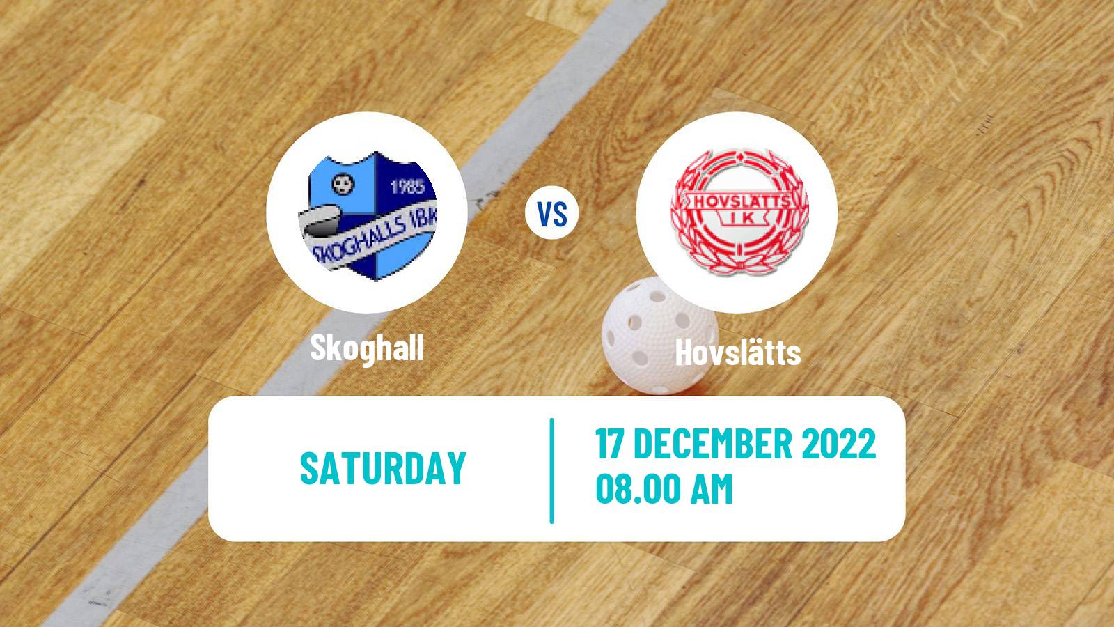 Floorball Swedish Allsvenskan Södra Floorball Skoghall - Hovslätts