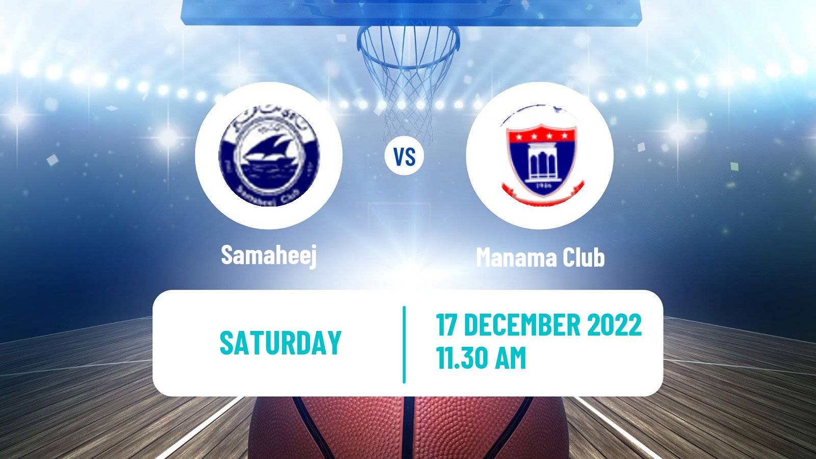 Basketball Bahraini Premier League Basketball Samaheej - Manama Club