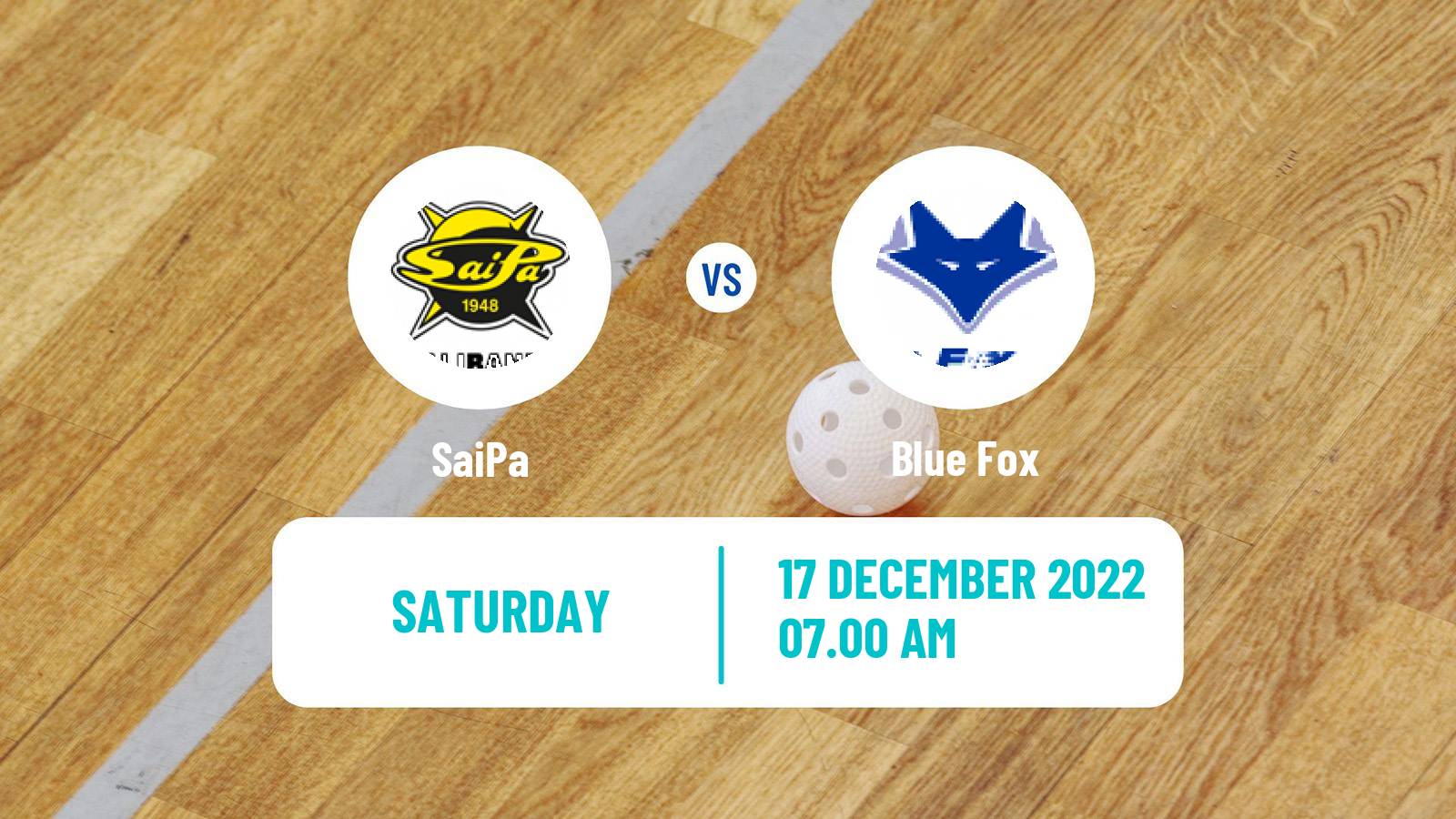 Floorball Finnish F-Liiga Women SaiPa - Blue Fox