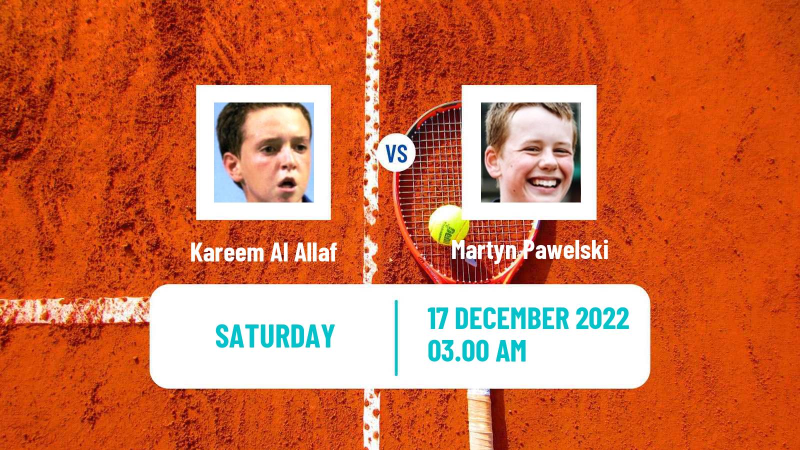 Tennis ITF Tournaments Kareem Al Allaf - Martyn Pawelski