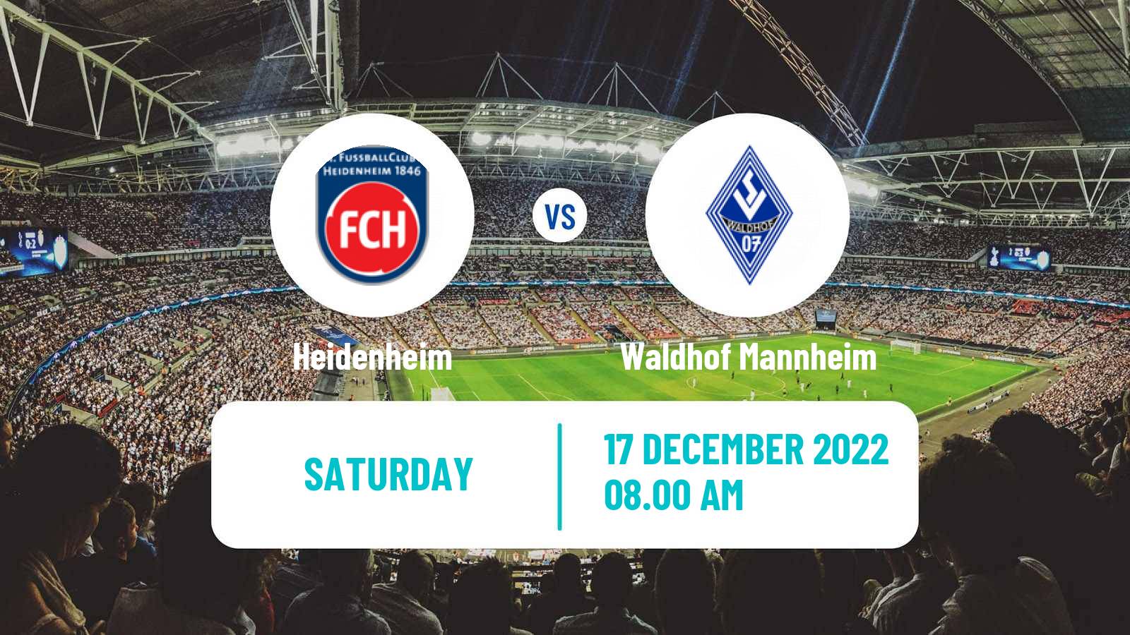 Soccer Club Friendly Heidenheim - Waldhof Mannheim