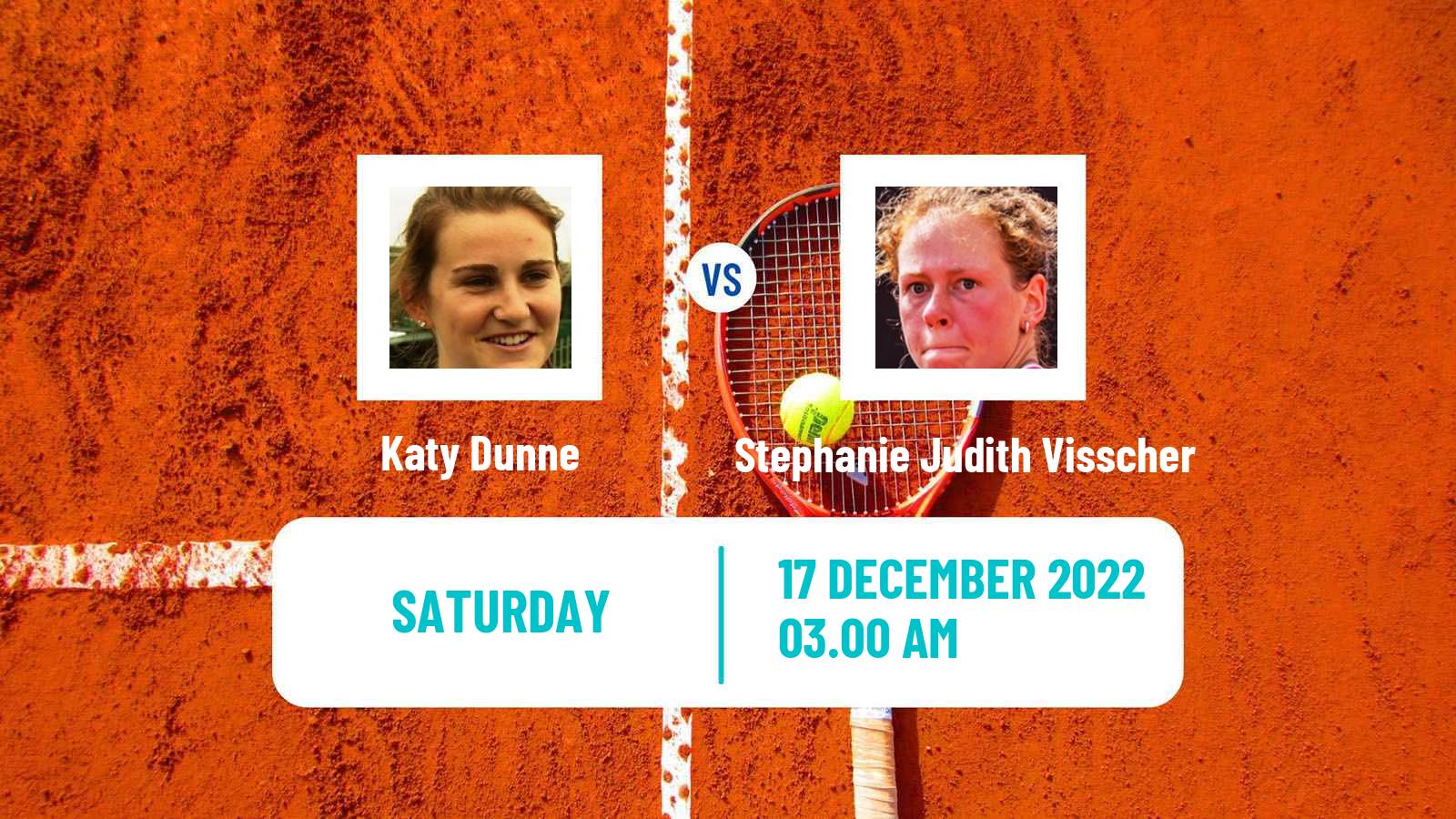 Tennis ITF Tournaments Katy Dunne - Stephanie Judith Visscher