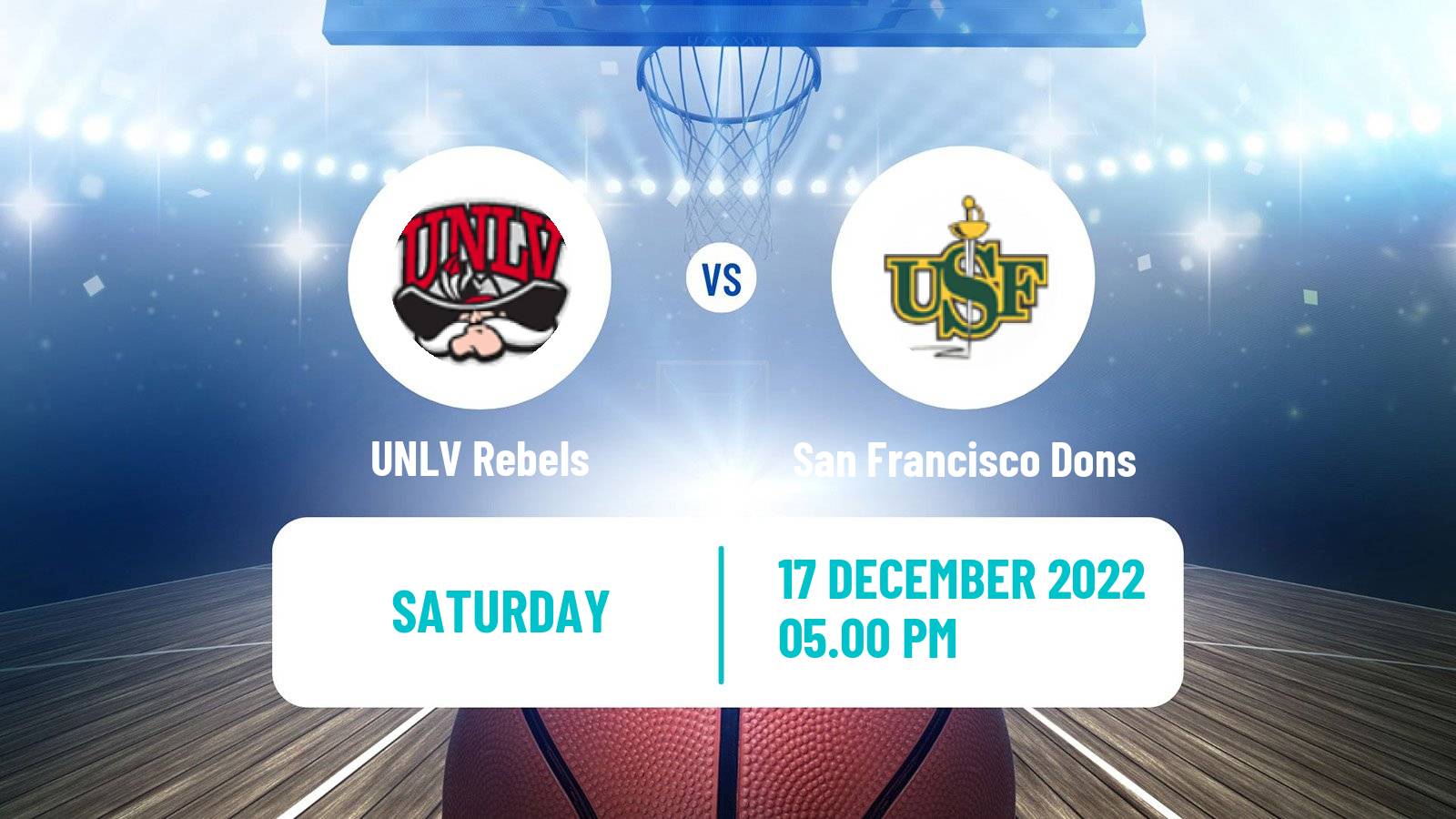 Basketball NCAA College Basketball UNLV Rebels - San Francisco Dons