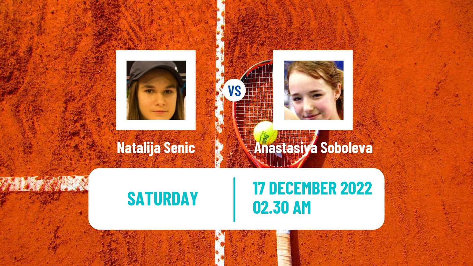 Tennis ITF Tournaments Natalija Senic - Anastasiya Soboleva
