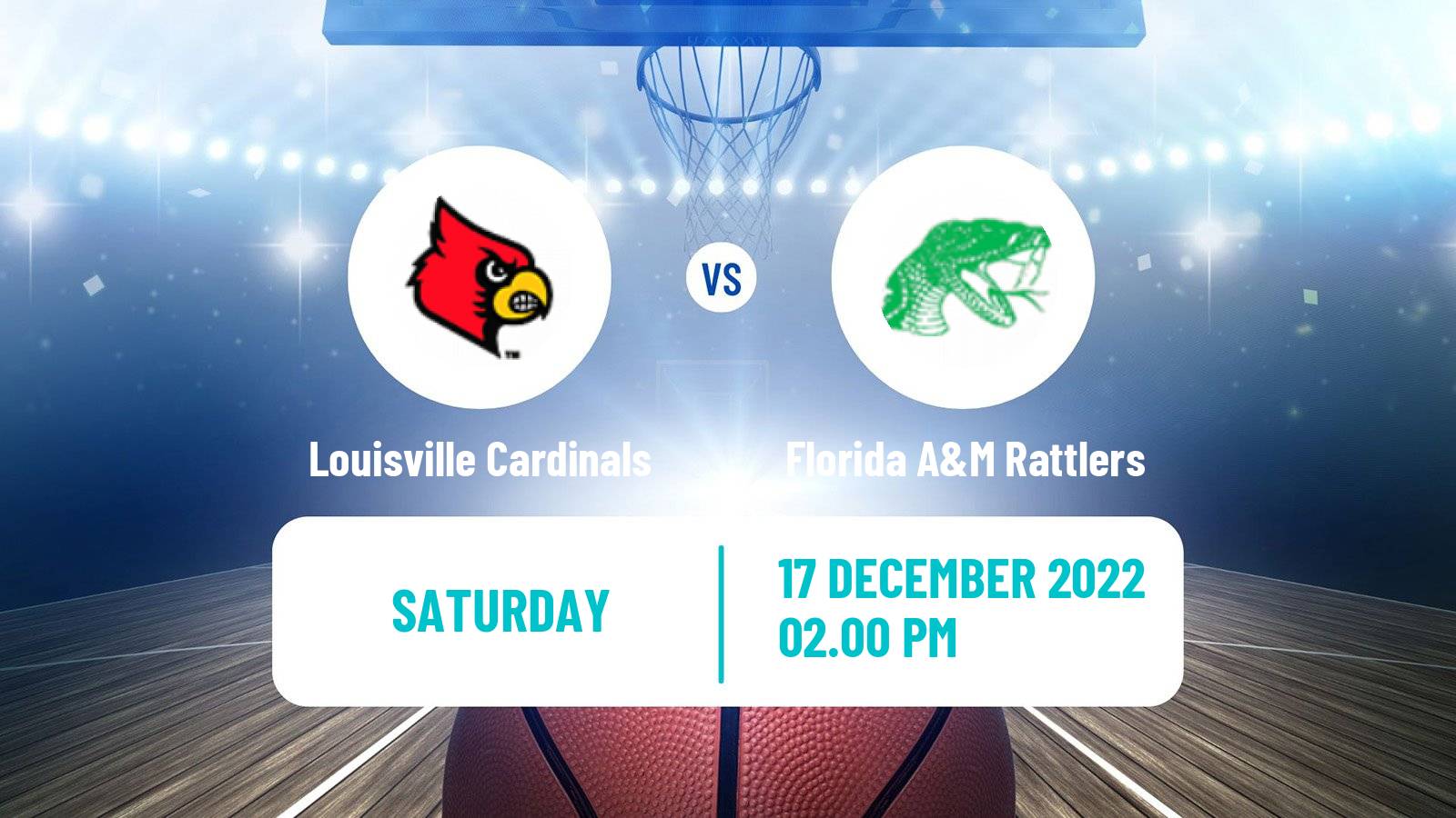 Basketball NCAA College Basketball Louisville Cardinals - Florida A&M Rattlers