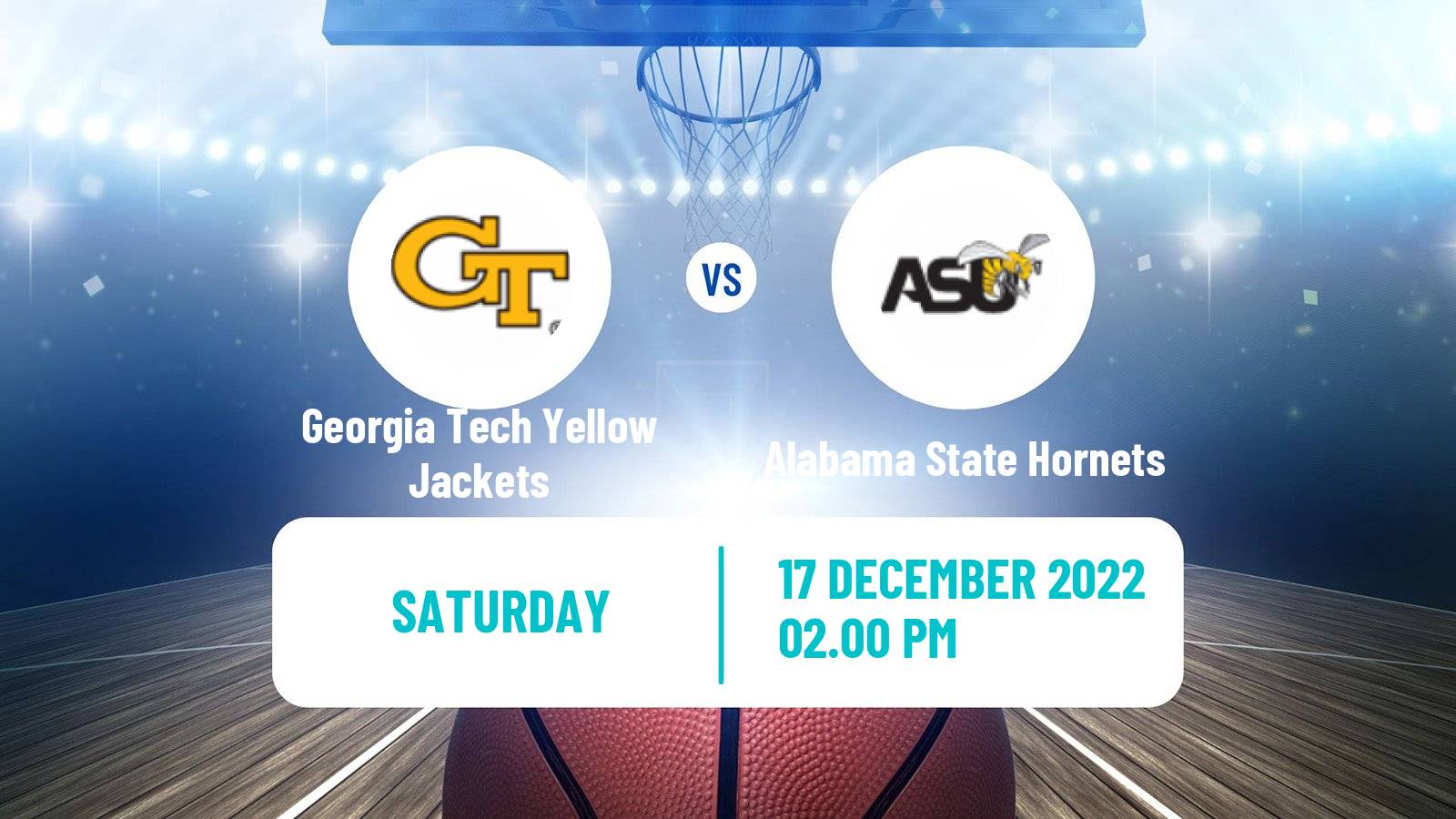 Basketball NCAA College Basketball Georgia Tech Yellow Jackets - Alabama State Hornets