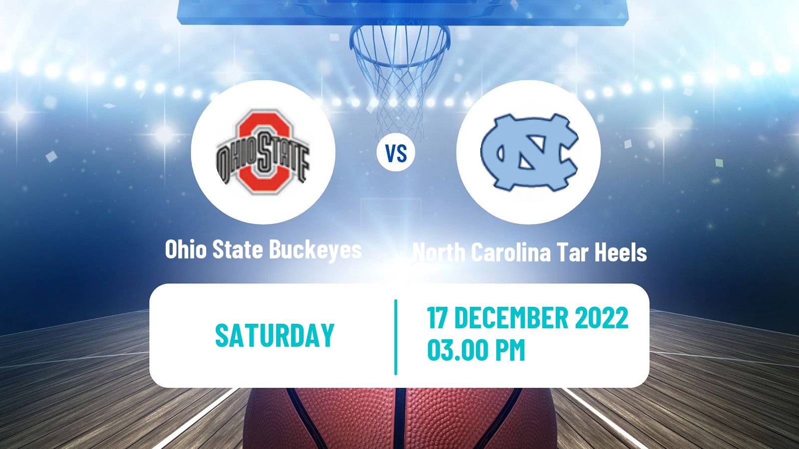 Basketball NCAA College Basketball Ohio State Buckeyes - North Carolina Tar Heels