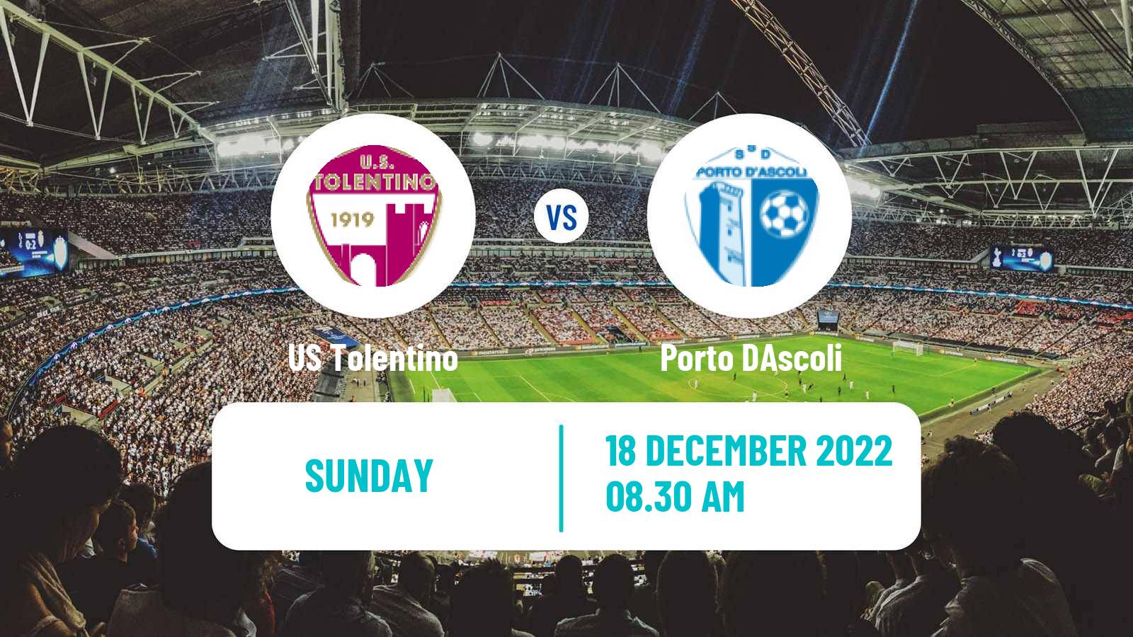 Soccer Italian Serie D - Group F Tolentino - Porto D'Ascoli