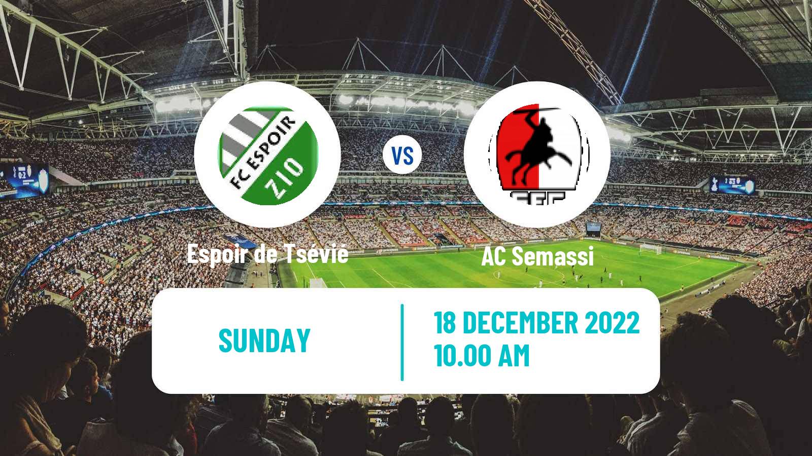 Soccer Togolese Championnat National Espoir de Tsévié - Semassi