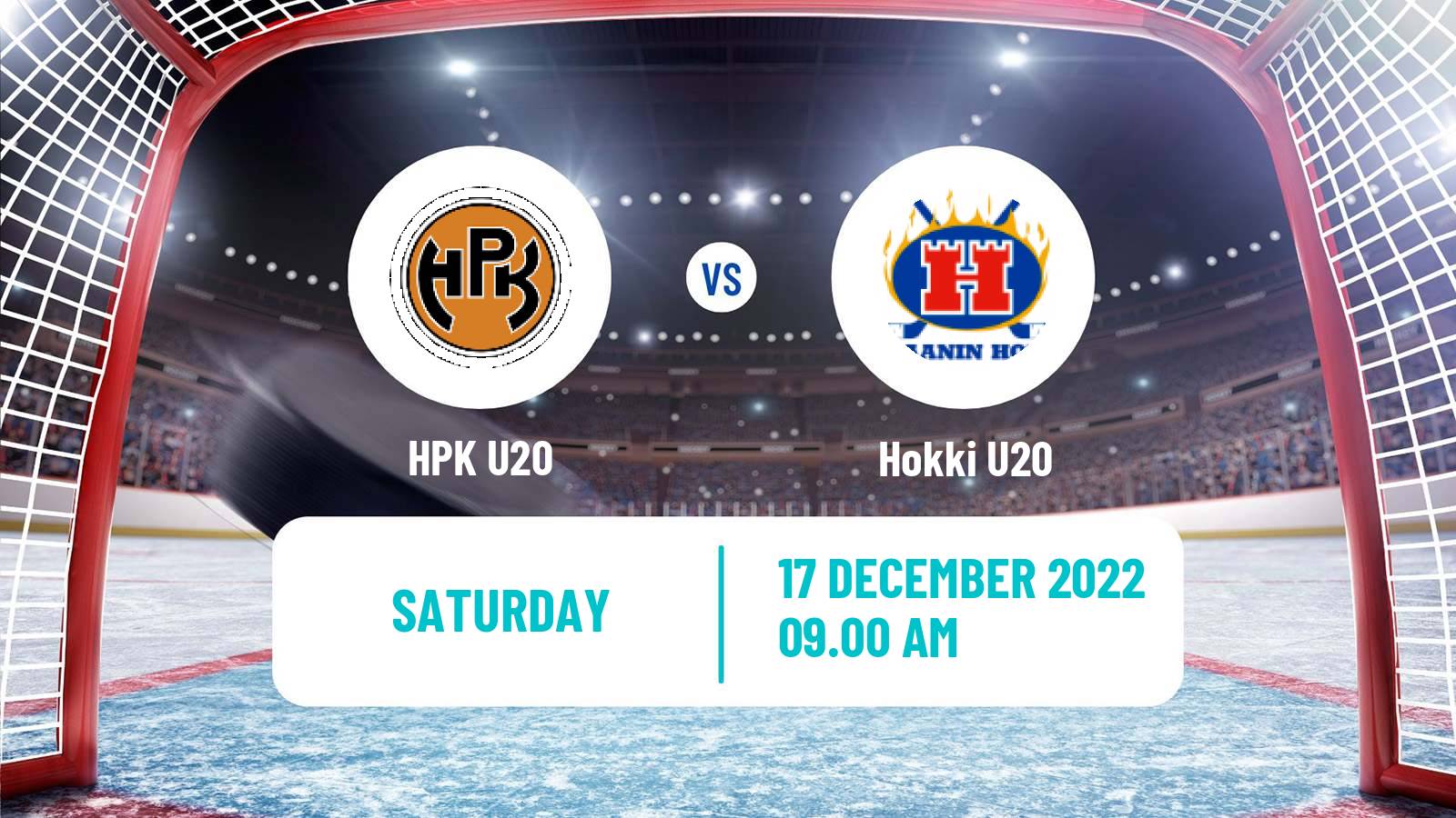 Hockey Finnish SM-sarja U20 HPK U20 - Hokki U20