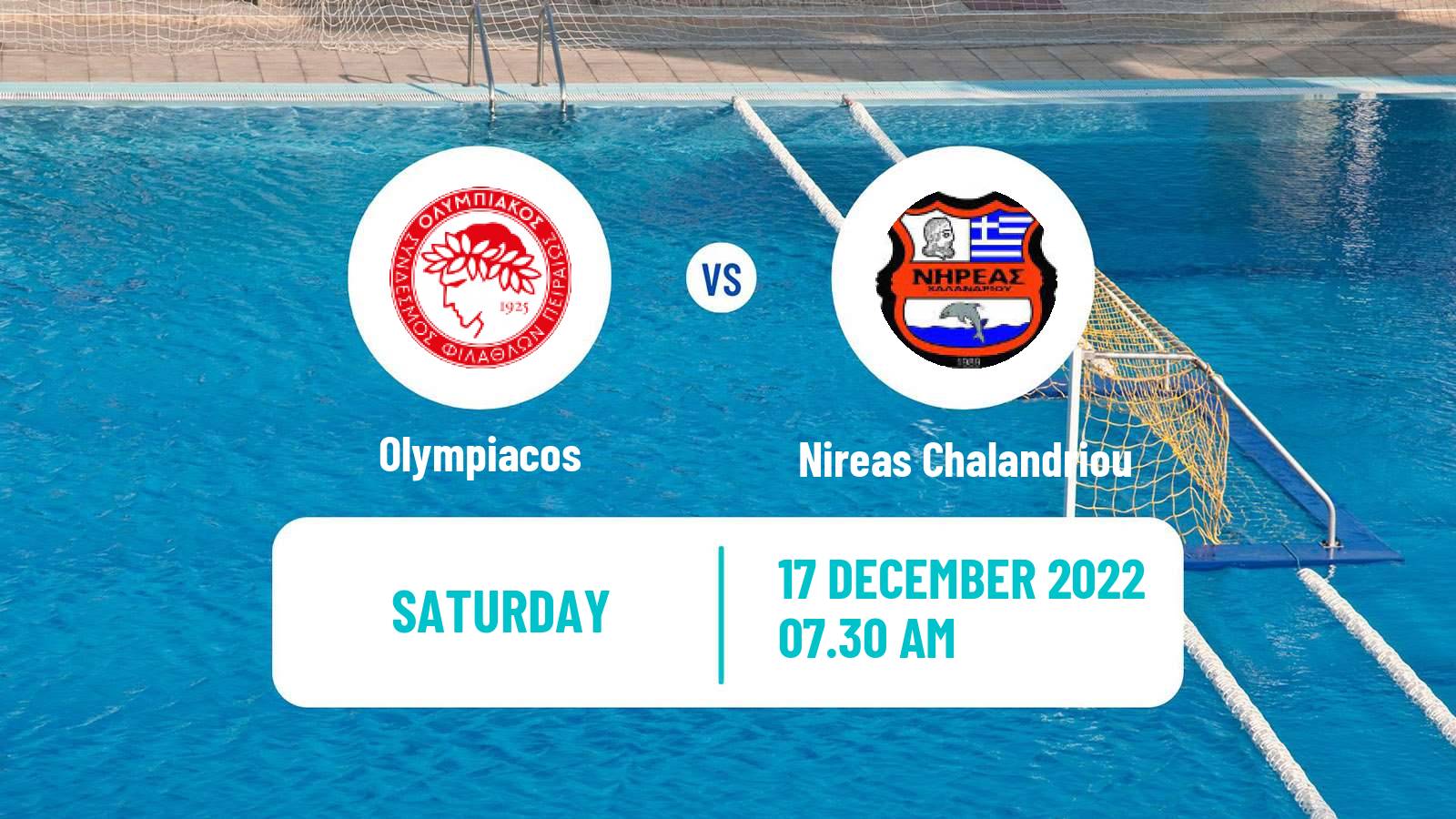 Water polo Greek A1 Water Polo Olympiacos - Nireas Chalandriou