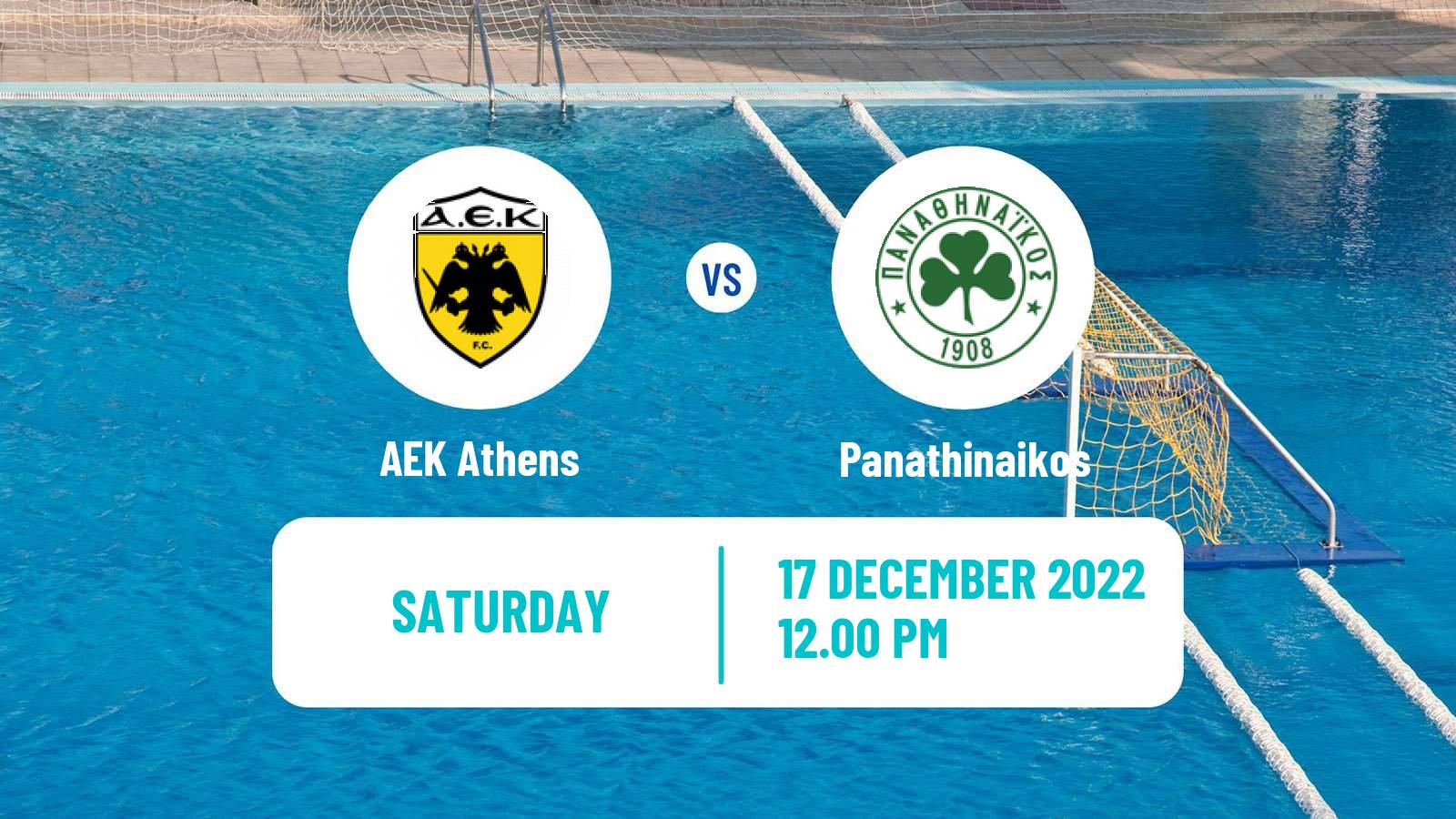 Water polo Greek A1 Water Polo AEK Athens - Panathinaikos