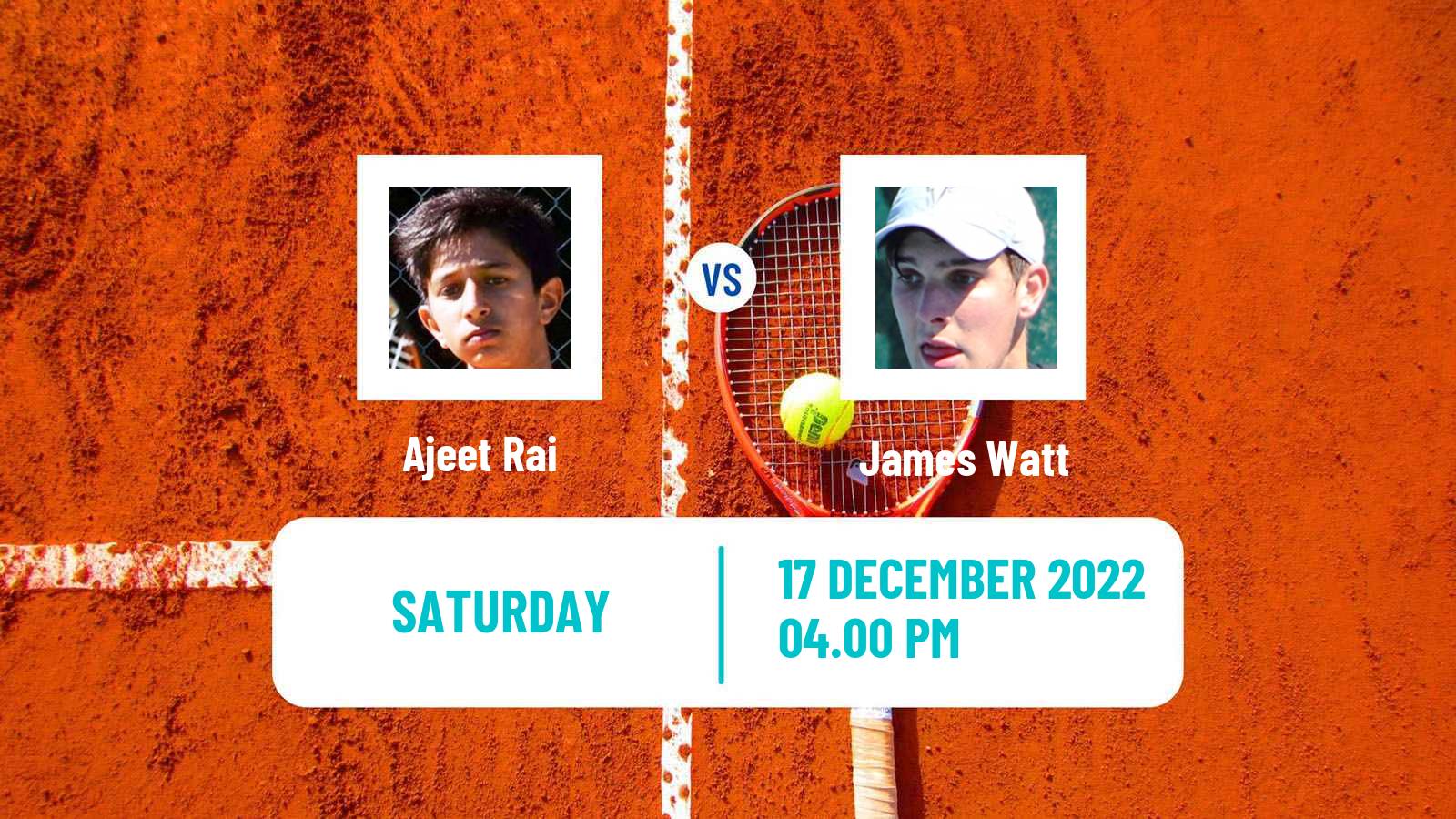 Tennis ITF Tournaments Ajeet Rai - James Watt
