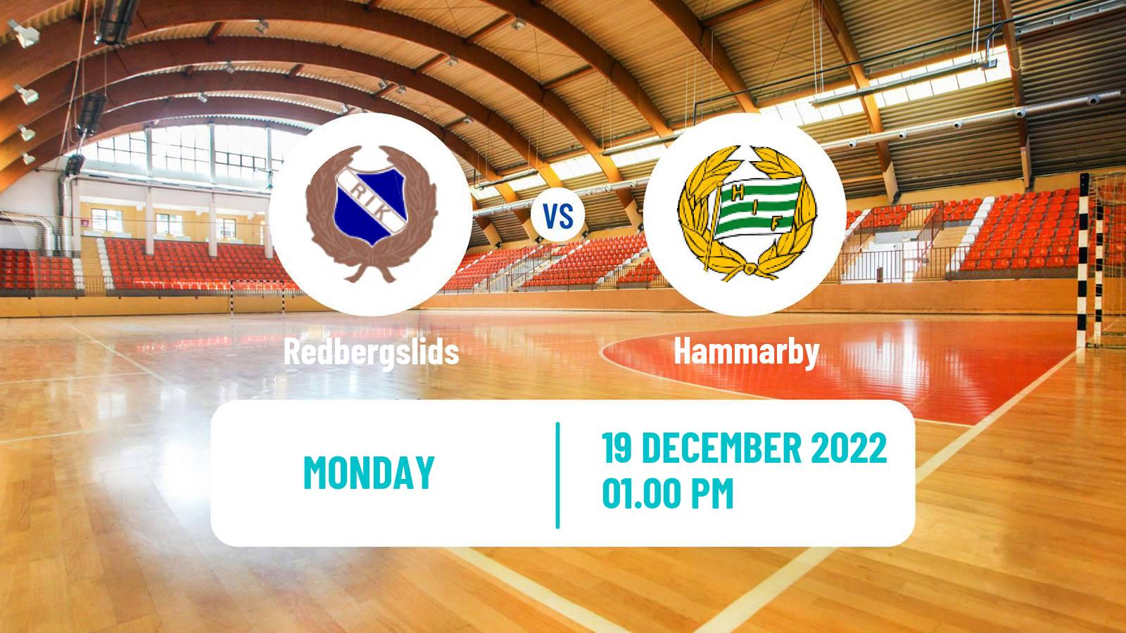 Handball Swedish Elitserien Handball Redbergslids - Hammarby