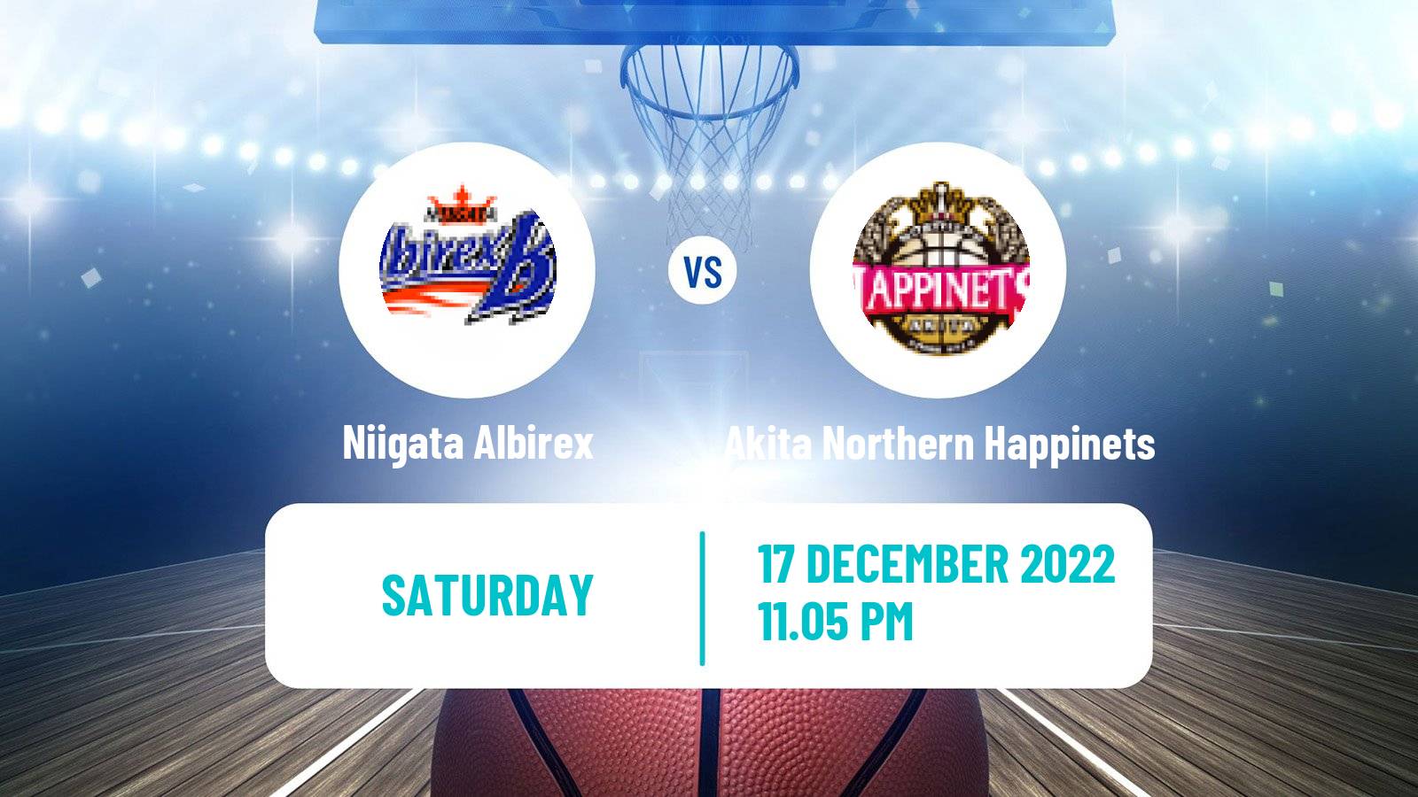 Basketball BJ League Niigata Albirex - Akita Northern Happinets