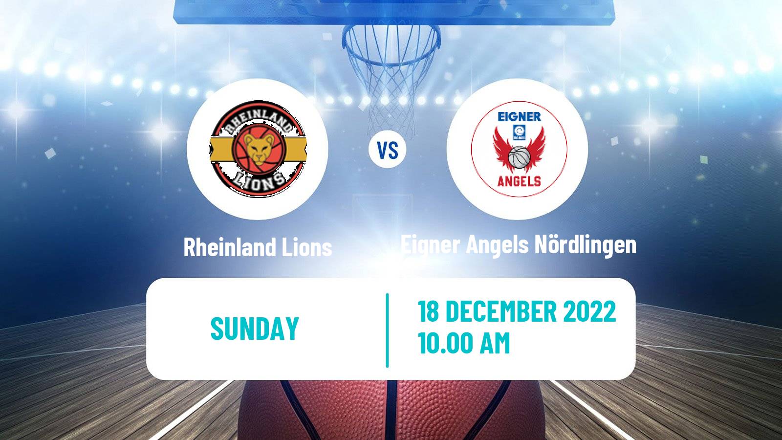 Basketball German DBBL Rheinland Lions - Eigner Angels Nördlingen