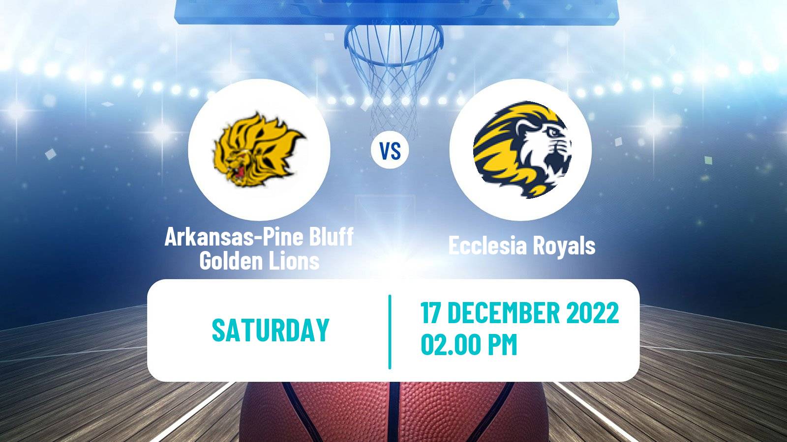 Basketball NCAA College Basketball Arkansas-Pine Bluff Golden Lions - Ecclesia Royals