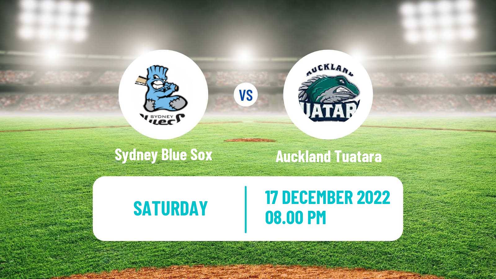 Baseball Australian ABL Sydney Blue Sox - Auckland Tuatara