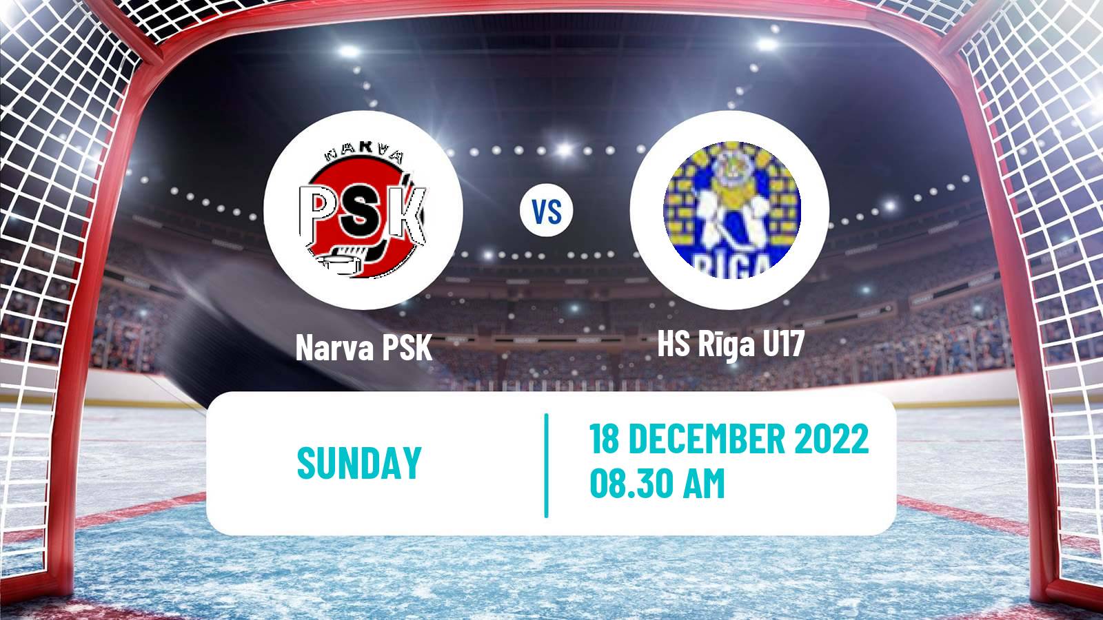 Hockey Estonian Hokiliiga Narva PSK - HS Rīga U17