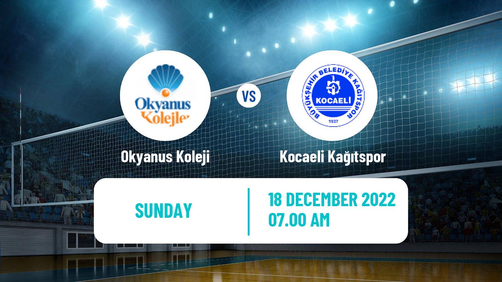 Volleyball Turkish 1 Ligi Volleyball Okyanus Koleji - Kocaeli Kağıtspor