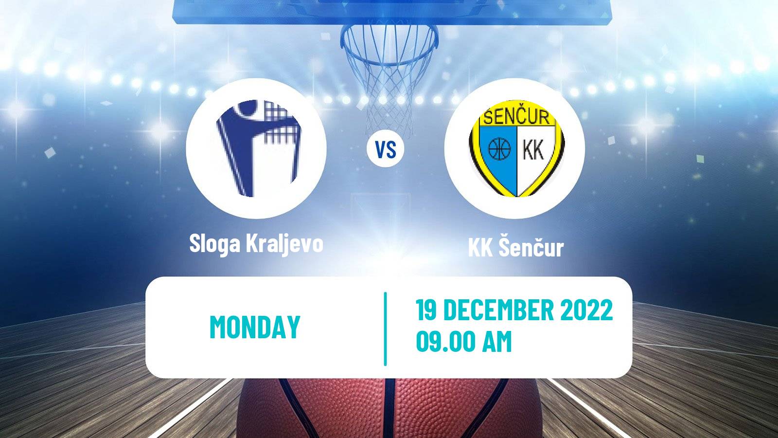 Basketball Adriatic League 2 Sloga Kraljevo - Šenčur