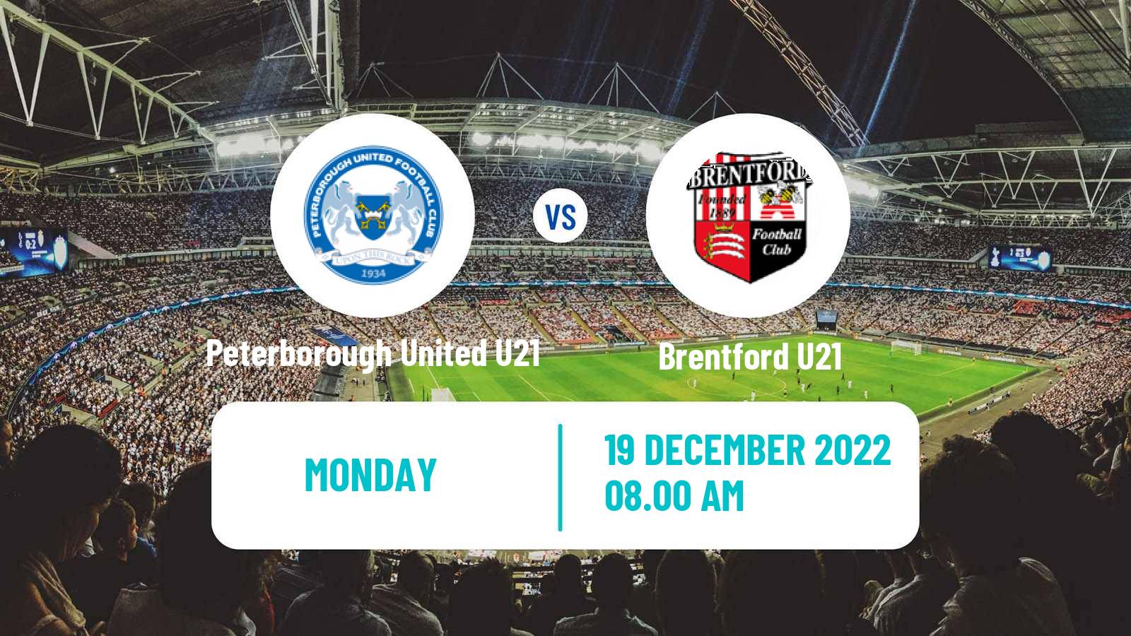 Soccer English Premier League Cup Peterborough United U21 - Brentford U21